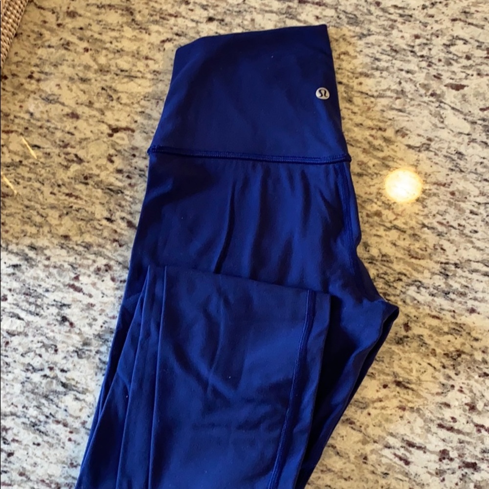 Blue Lululemon leggings